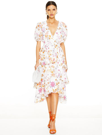 JASMINE VINES MIDI DRESS - Style Theory