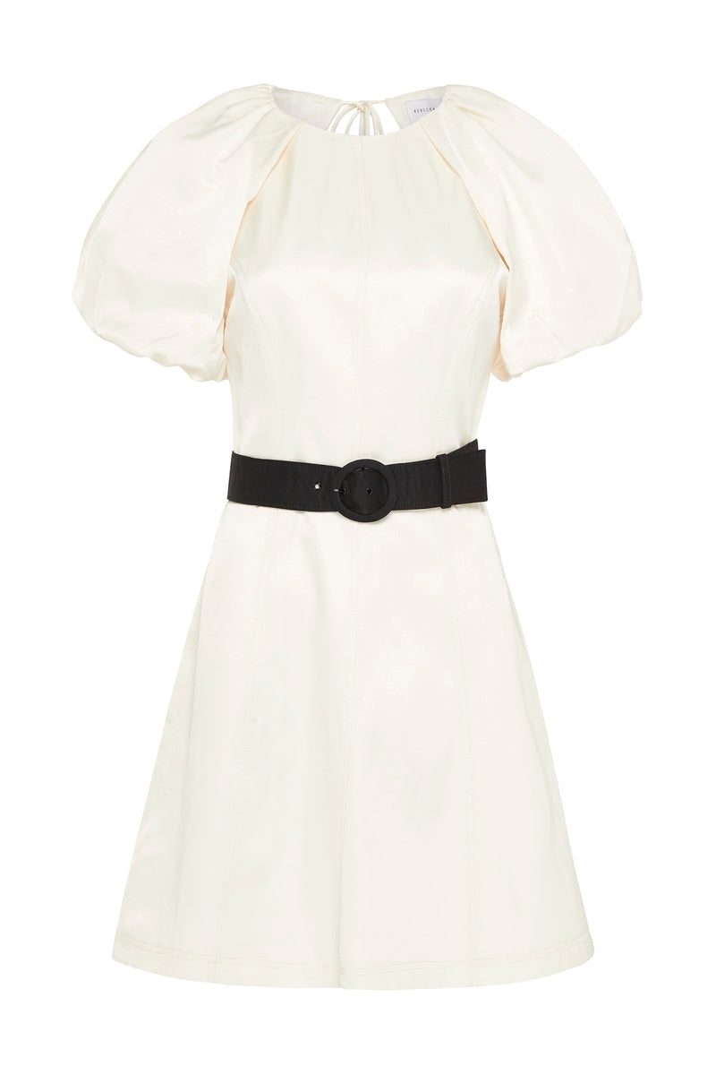 WINONA SHORT SLEEVE MINI DRESS IVORY - Style Theory