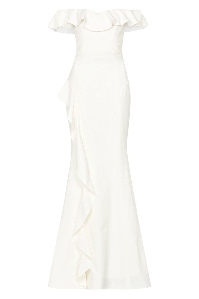 AEGEAN OFF SHOULDER GOWN - White