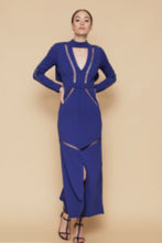 Load image into Gallery viewer, THE LATTICE DRESS - Blue