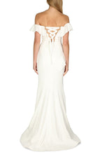 Load image into Gallery viewer, AEGEAN OFF SHOULDER GOWN - White