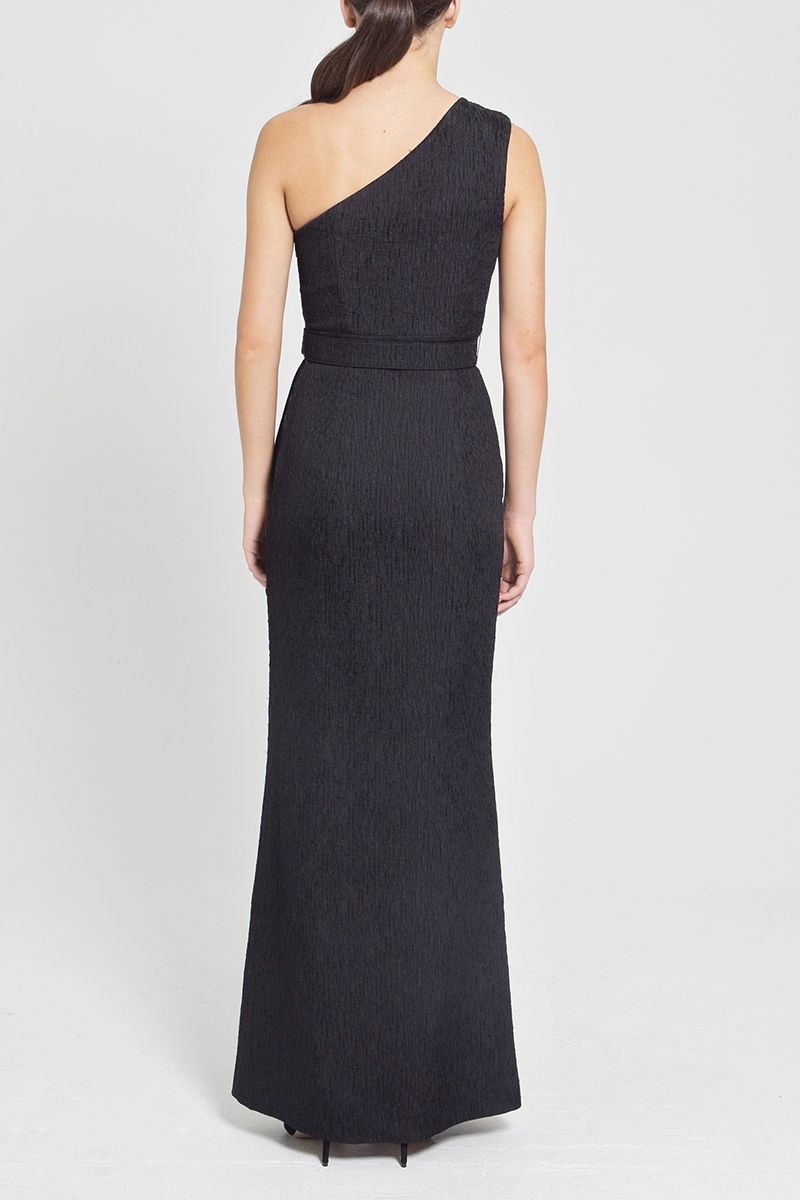 GRETA TIER GOWN BLACK