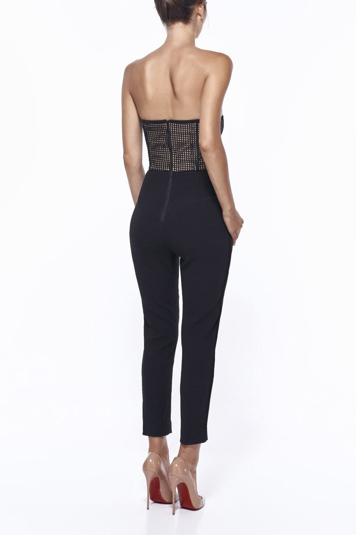 ZIENNA SEQUIN TAPERED LEG PANTSUIT
