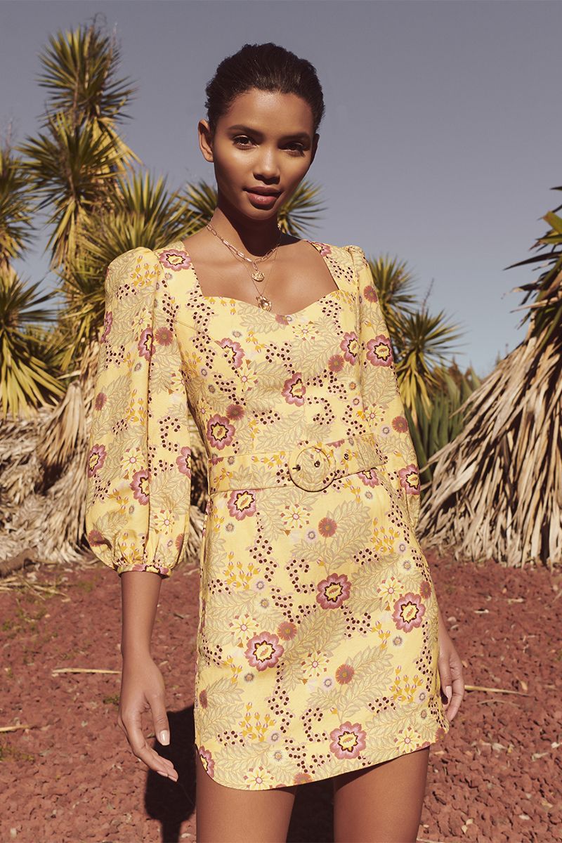 SAHARA LONG SLEEVE MINI DRESS