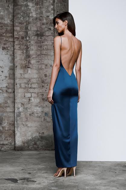 AKASA DRESS BLUE - front 