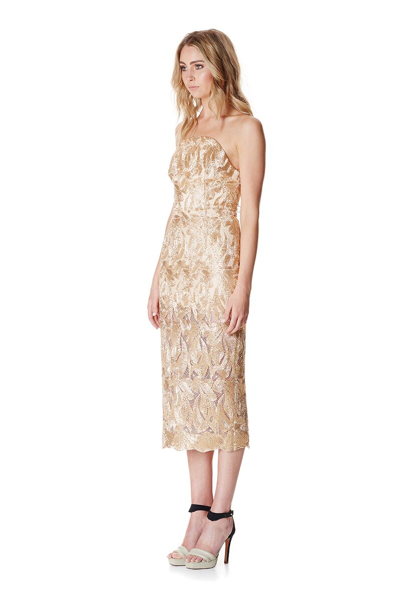 LADY STAR DUSK DRESS GOLD