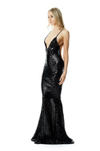 Load image into Gallery viewer, Yassmine Mermaid Gown - Black