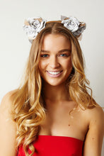 Load image into Gallery viewer, white rose headband
