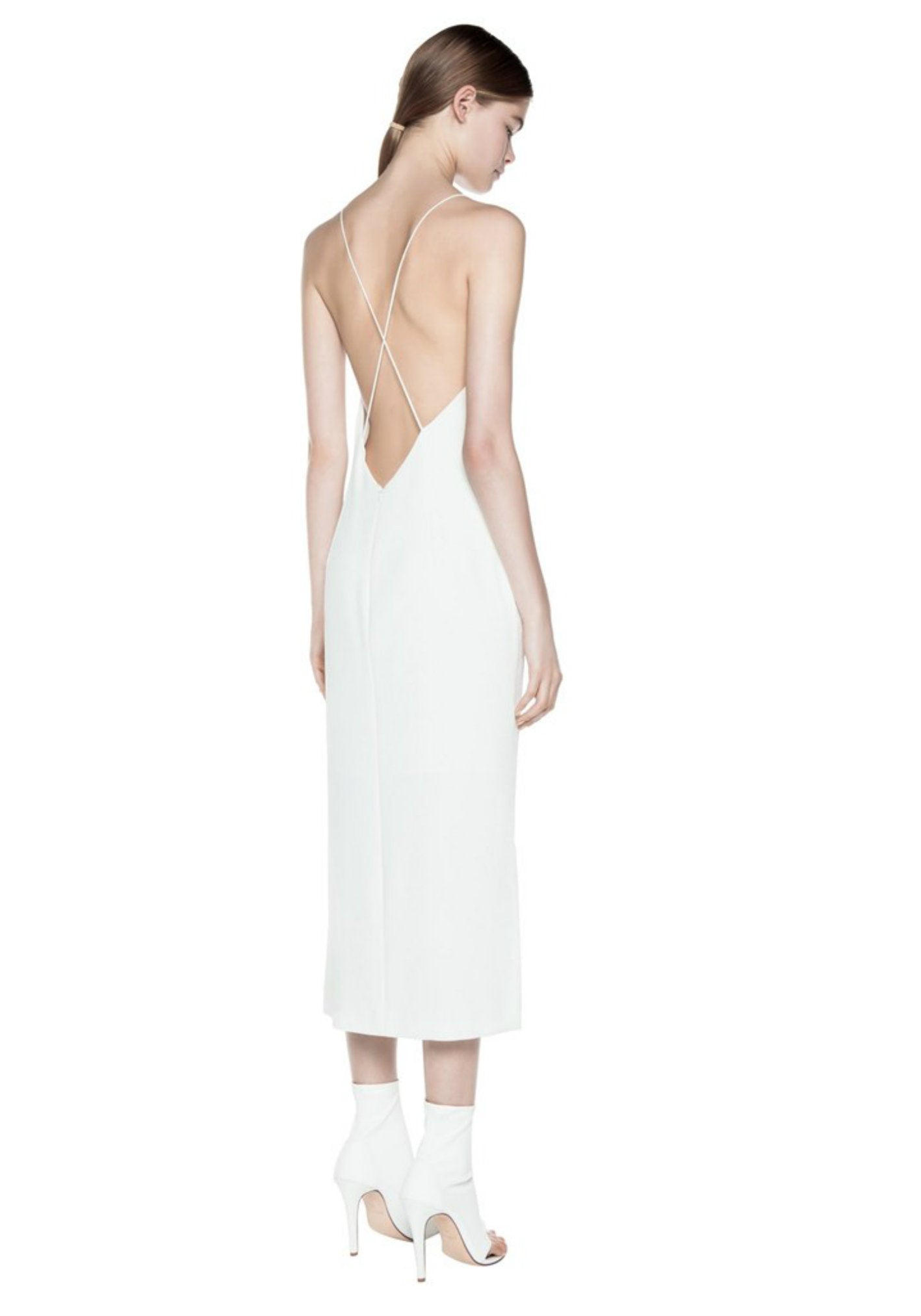 WHITEWASH FINE LINE DRESS - Blush