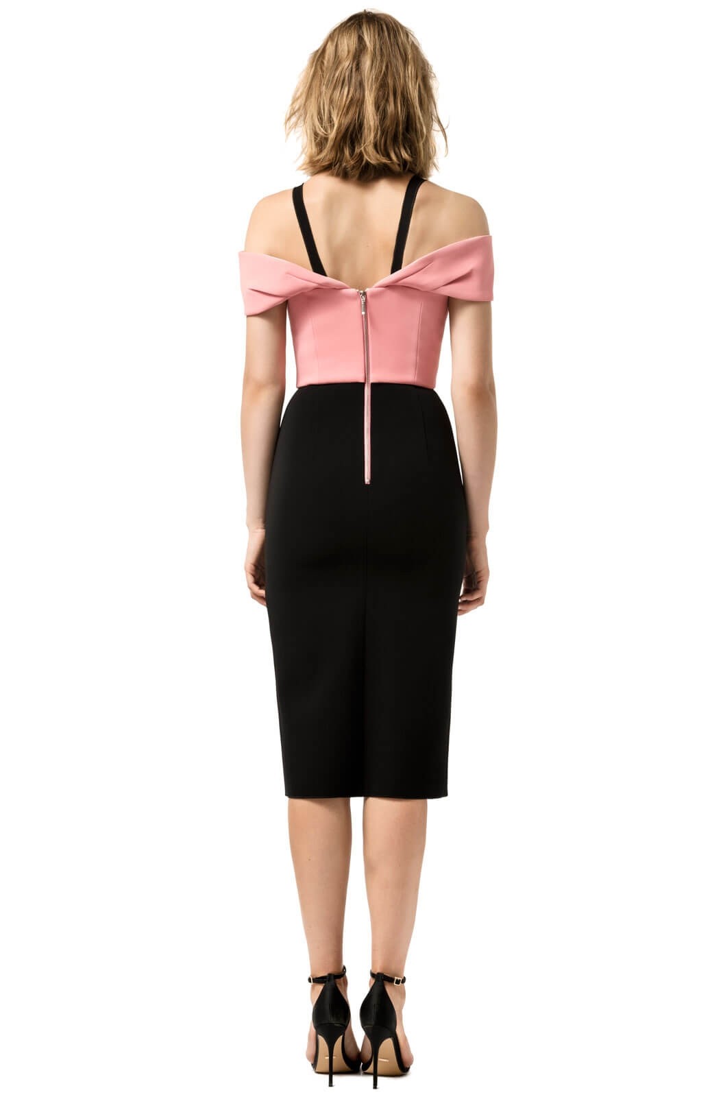 DOUBLE CREPE LILA DRESS